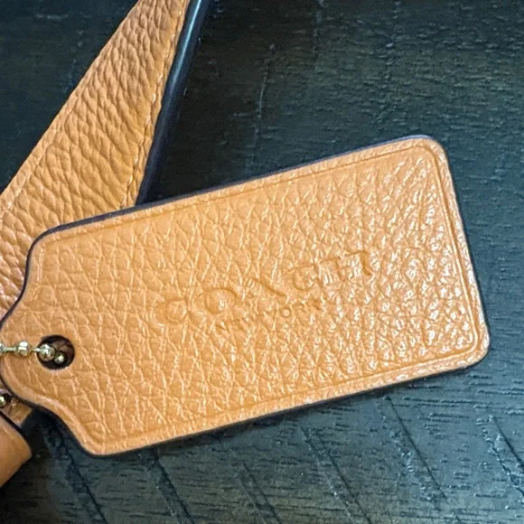 Coach Tangerine/Orange Leather Handbag - Picture 4 of 8